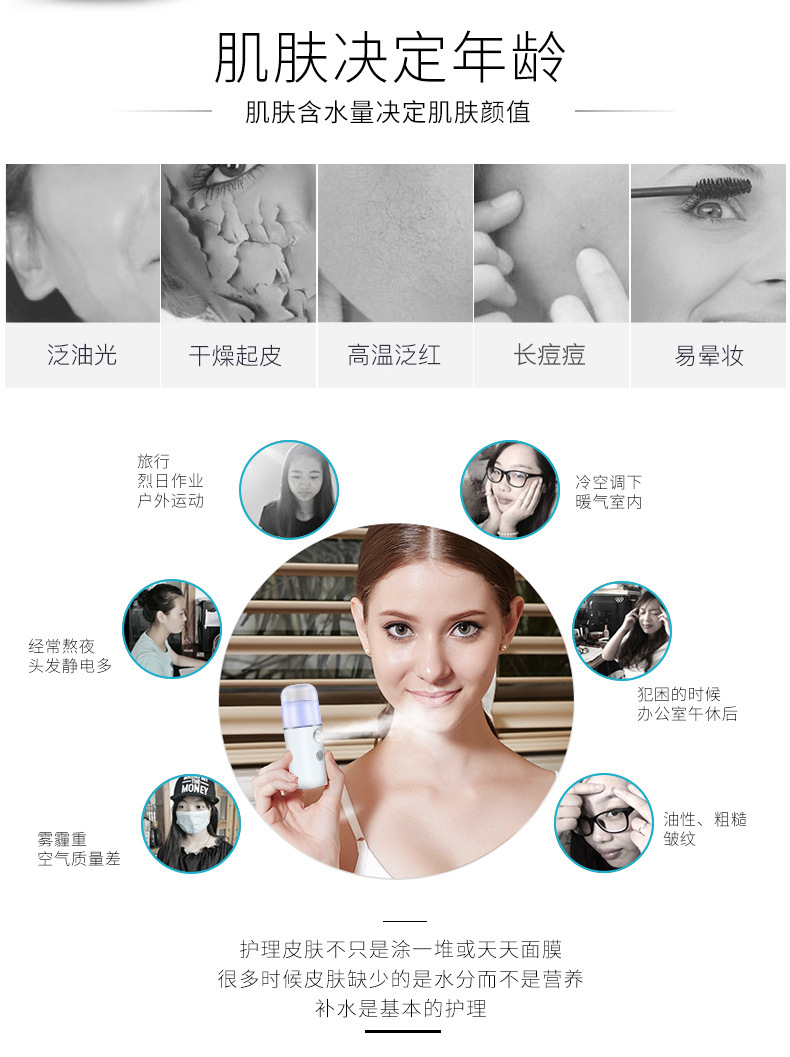 小兔子纳米喷雾补水仪便携蓝光喷雾注氧补水仪家用迷你补水喷雾仪专供外贸专供外贸详情13