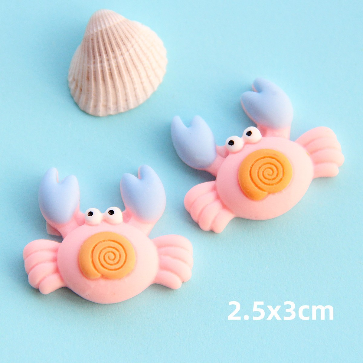 海洋风diy树脂配件咕卡配饰奶油胶发夹饰品配件跨境爆款详情4