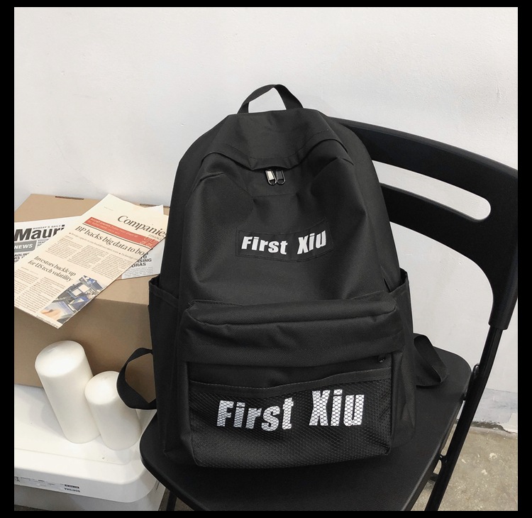 双肩包女2020新款大学生ins风书包韩版原宿ulzzang潮牌百搭背包男详情33