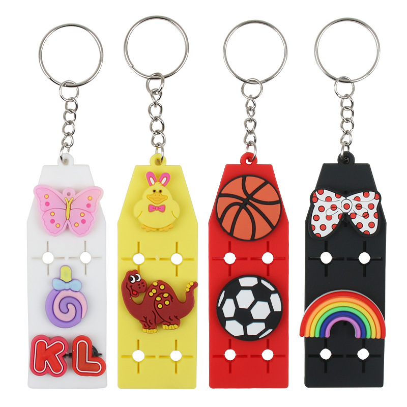 2022 New Keychain pendant EVA key Board Personalized DIY installation board accessory suitable for Crocs and flower shoe buckles 1 pic 7