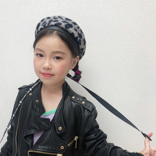 Korea otoño invierno boina niño moda retro 90% cachemira princesa calabaza sombrero niña pintor sombrero de copa pic 2