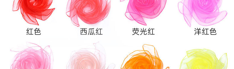 60cm solid-color chiffon nylon small silk scarf, versatile dance performance new small square scarf, candy-colored versatile gauze scarf pic 24