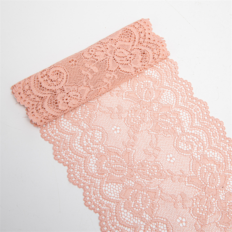 In stock: 15 cm colored stretch lace trim, colored lace nylon trim, soft underwear trim pic 11