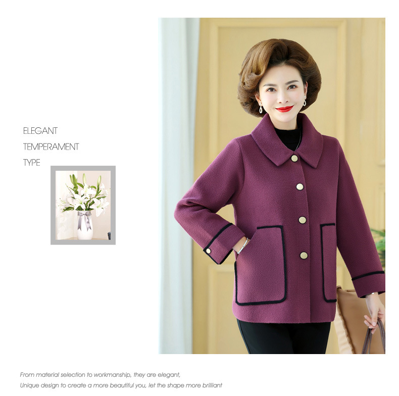 The 2023 new style of stylish knitted top for middle-aged mothers in autumn and thin base layer sweaters for middle-aged and elderly women in spring and autumn pic 48