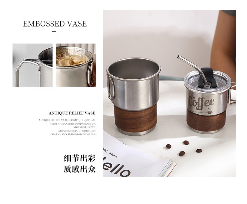Single-layer rolled edge 304 stainless steel water cup, office coffee cup, foldable beer mug, outdoor camping portable cup pic 11