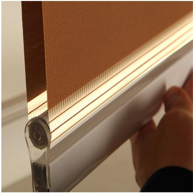 Customized soft gauze curtains, roller blinds for study, bathroom, bedroom and dining room, rainbow curtains, double-layer structure, adjustable light-blocking degree pic 6