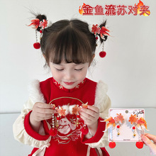 韩版乖巧甜美复古水钻蝴蝶结bb夹轻奢高级感2023新款侧边碎发发夹详情8