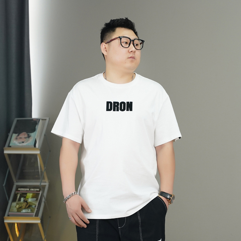 胖蝈蝈大码短袖男款夏季宽松大码t恤男加肥加大男士休闲子半袖详情7