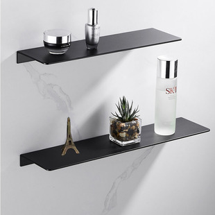 镀锌发光置物架一字层板壁挂墙上书架金属隔板客厅墙面LED灯架详情4