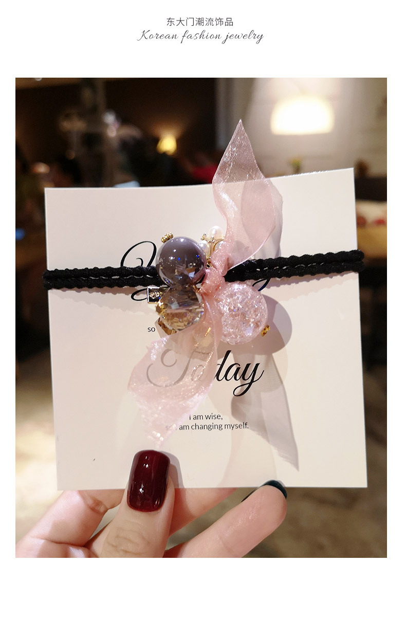 Cute hair tie, headwear and hair band, super fairy-like Korean version of Instagram influencer girl, dual-purpose hair tie, hair band and bracelet pic 1