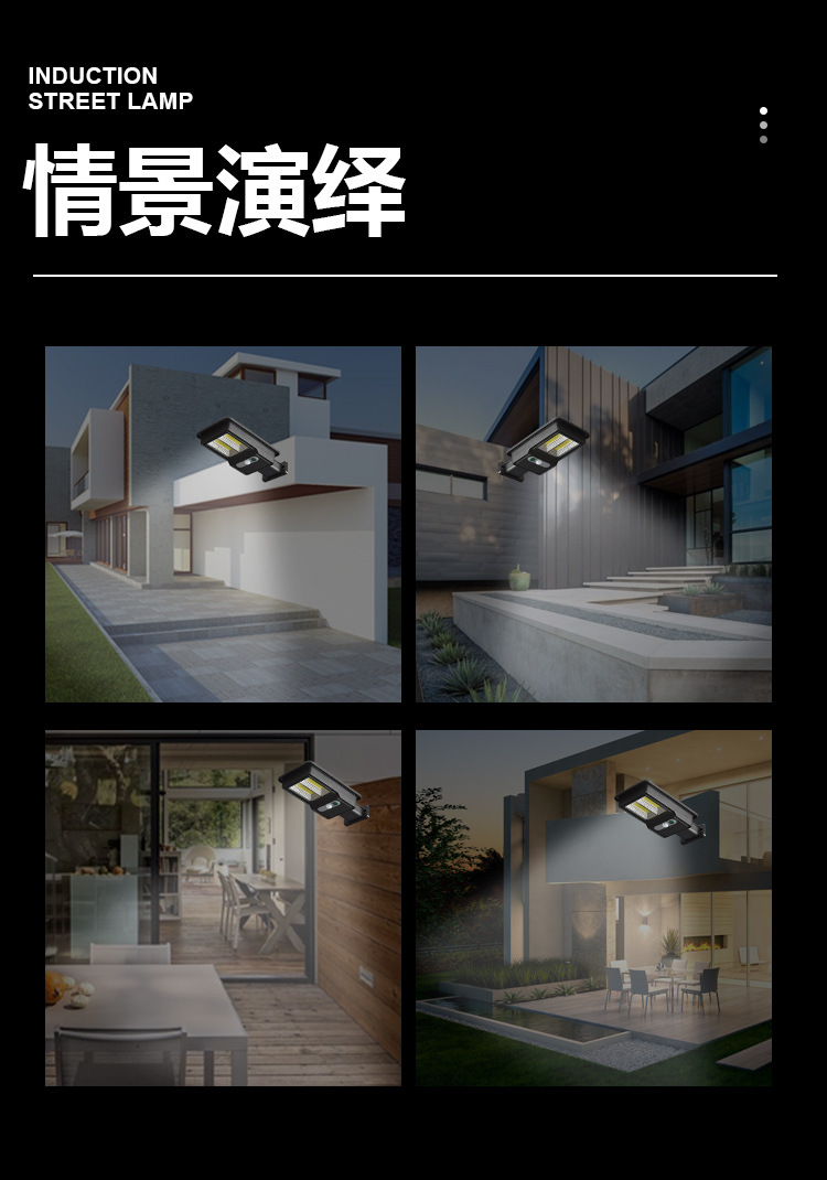 Solar sensor lights, outdoor garden lights, mini garden street lamps, household LED wall lamps, and new security lights pic 17