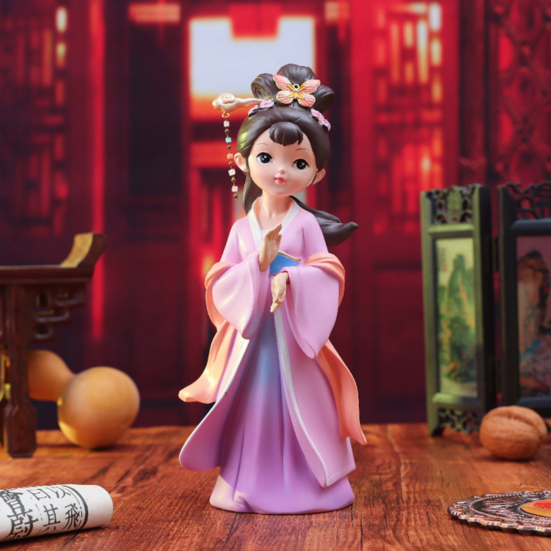 国潮古风少女心桌面摆件创意四大美女宫廷手办送朋友闺蜜生日礼物详情8