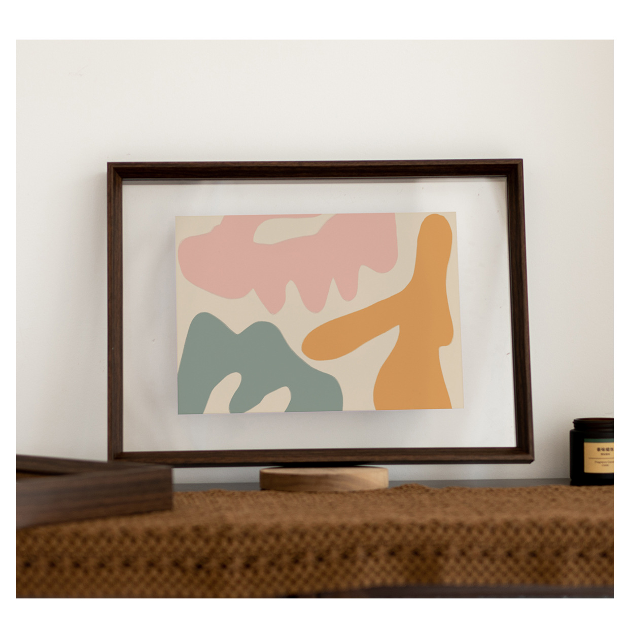 简约现代双面玻璃透明亚克力相框摆台A4a3植物标本明信片展示框详情11