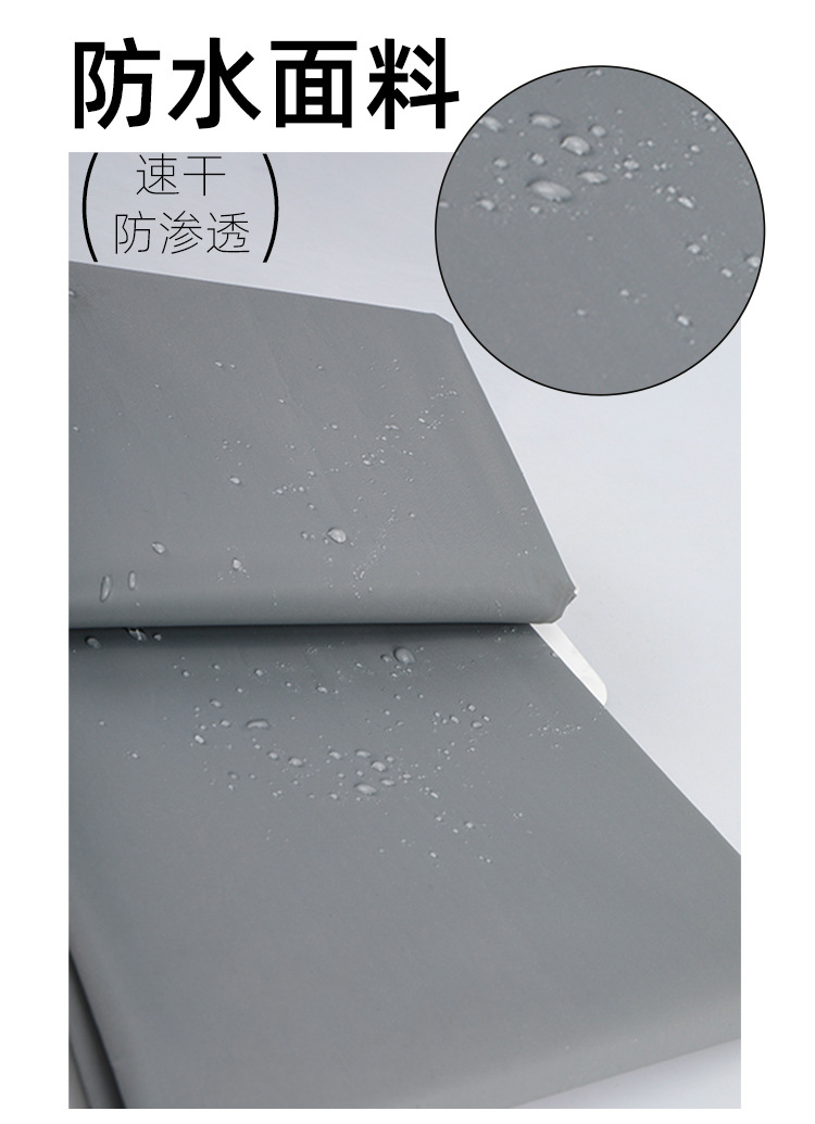 180*180 solid color thickened double-panel shower curtain, bathroom curtain, polyester semi-transparent waterproof shower curtain pic 5