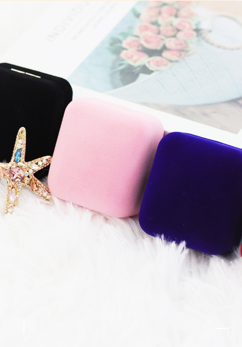 Zhihua Packaging has high-end flocked multi-functional jewelry boxes, stud boxes, badges, badges, necklace boxes in stock. Customized models ZH pic 6