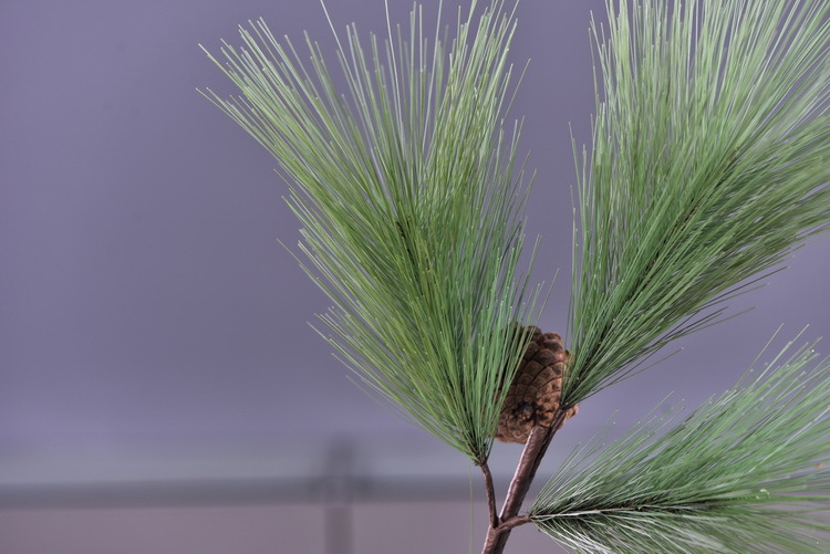 Factory direct sales of artificial Masson pine, Wabi-sabi style, Chinese Zen style artificial plants, wedding and banquet decoration green plants, pine needles pic 7