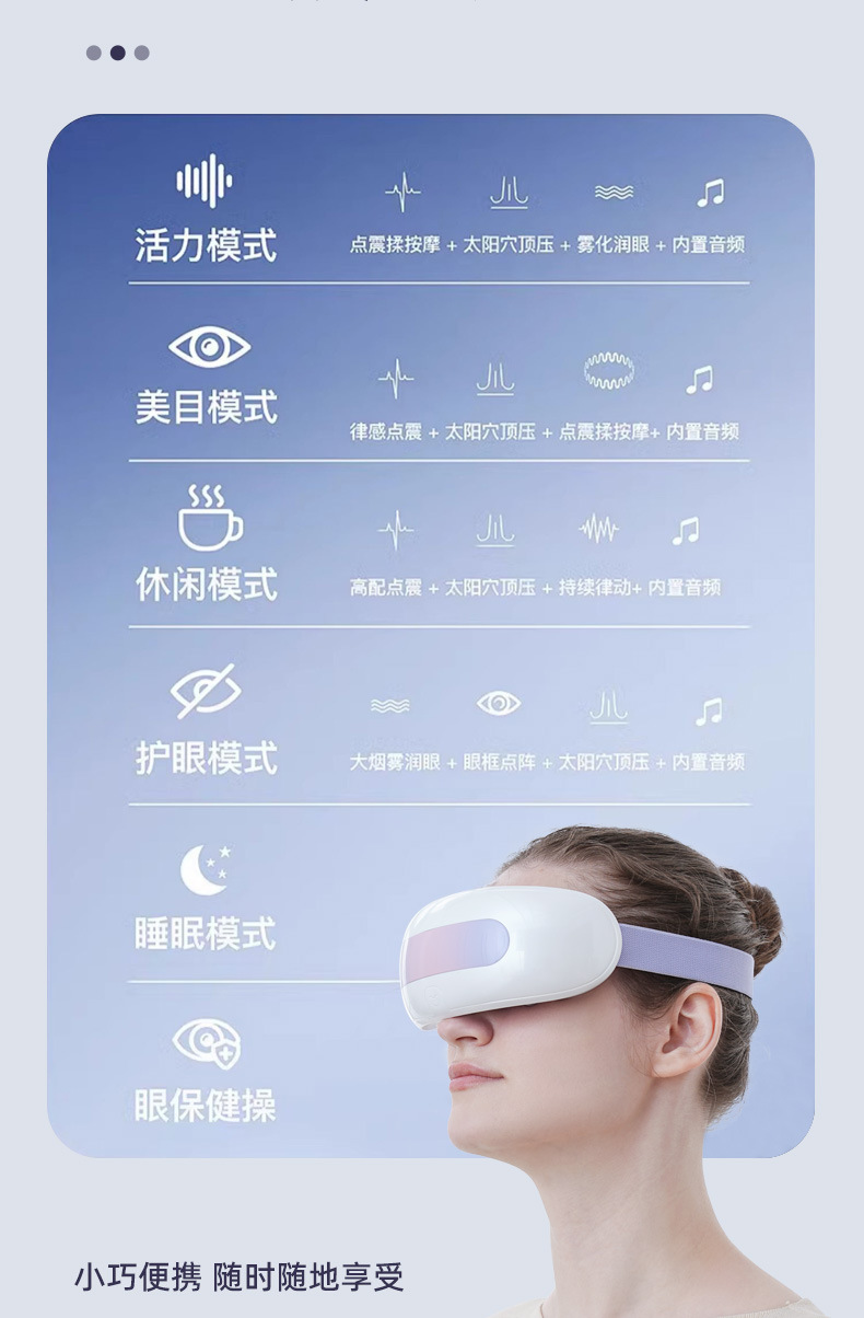 新款眼部按摩仪蒸汽眼罩充电款音乐儿童护眼仪热敷振动雾化润眼仪眼部按摩仪详情15