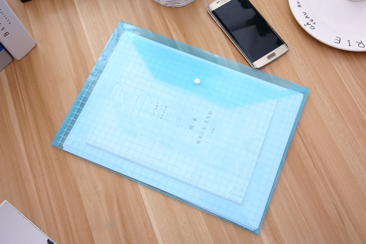 Office supplies, stationery, PVC transparent snap fasteners, 18C file bags, information bags, folders, A4 color, factory direct supply pic 13