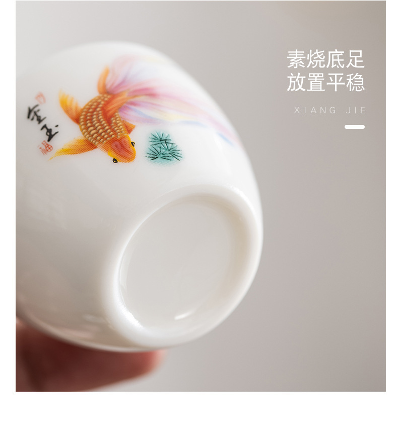 The Wujiang Sheep Fat Jade Porcelain Kung Fu Tea set travel bag is a high-end souvenir for outdoor travel. Wholesale pic 29