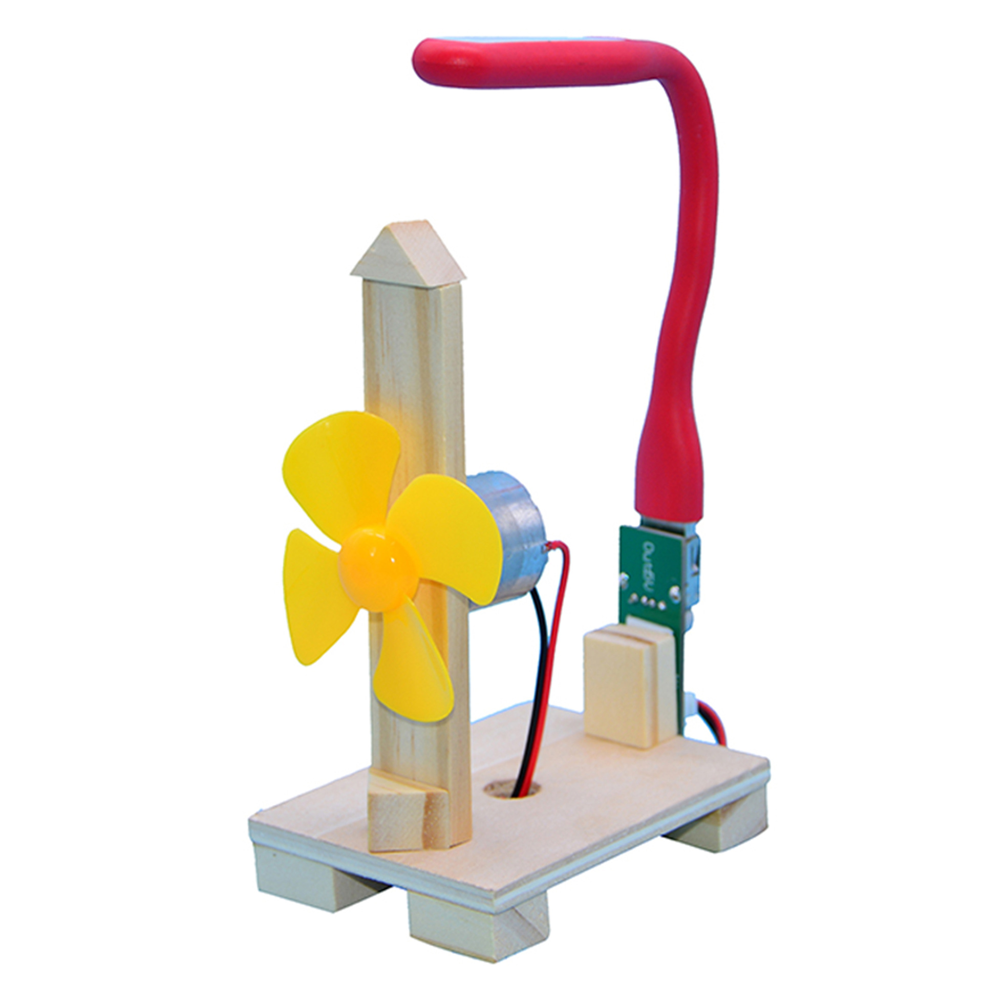 Science experiment, wind power generation lamp, small technology making, DIY material package, science toys for primary and secondary schools, educational and educational pic 6