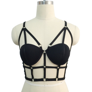 欧美2017速卖通eaby性感绑带上衣  纯色松紧带文胸情趣内衣热卖详情10