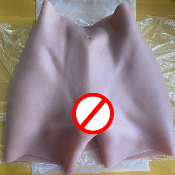 0.8-2.6增厚丰臀丰胯神器伪娘变装假阴裤开档四角裤假屁股硅胶臀详情9