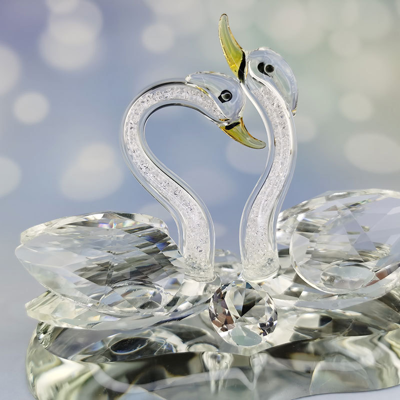 Crystal Swan Car Perfume Seat, heart-shaped romantic starry sky, brilliant pink swan, elegant and exquisite car decoration for ladies pic 15