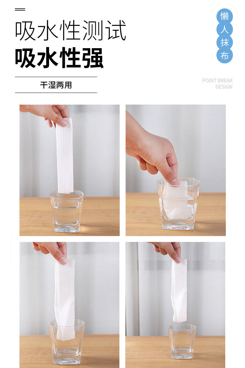 One-piece consignment of washable lazy cleaning cloths, kitchen dry and wet dual-purpose cleaning and degreasing paper, disposable dishcloths pic 3