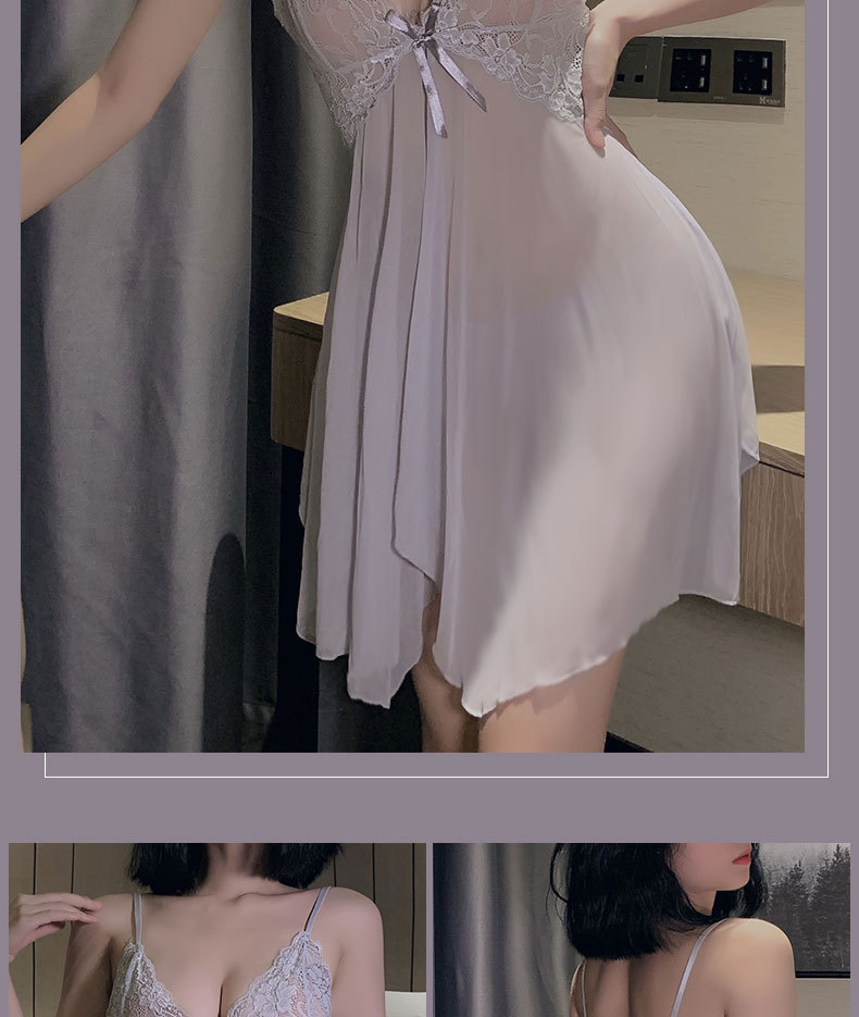 网纱透视诱惑睡衣欧美法国外贸情趣内衣性感吊带睡裙套装成人用品  GASZ-情趣内衣8468详情12