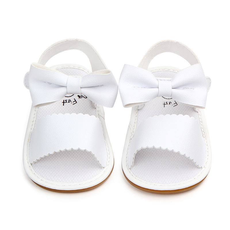 Summer new style 0-1 year old girl baby bow PU soft-soled walking shoes and infant sandals wholesale 0960 pic 8