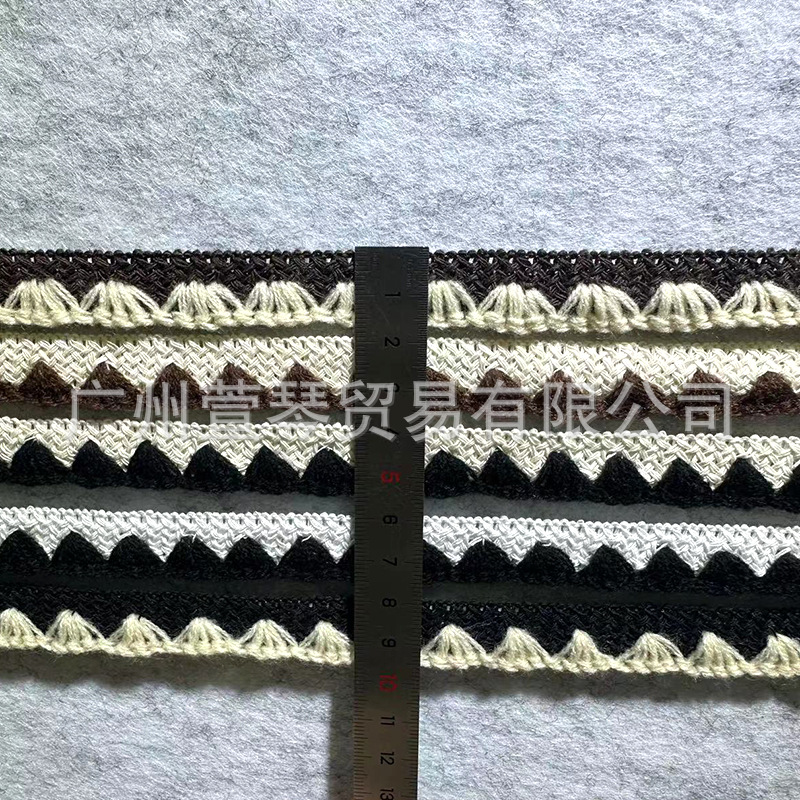 1.5cm3.0cm黑白花边包边条车线贝壳折边服装窗帘衣服服饰辅料详情10