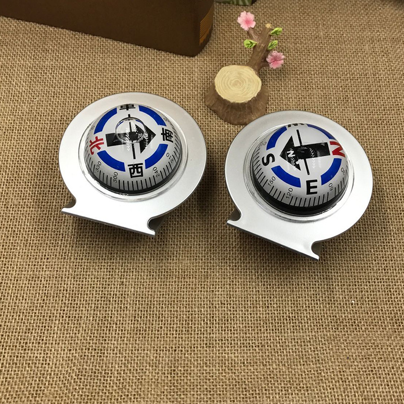 Jianghu Department Store LC600 Large White Ball Car Compass and Compass, Car Decoration in Chinese/English pic 6
