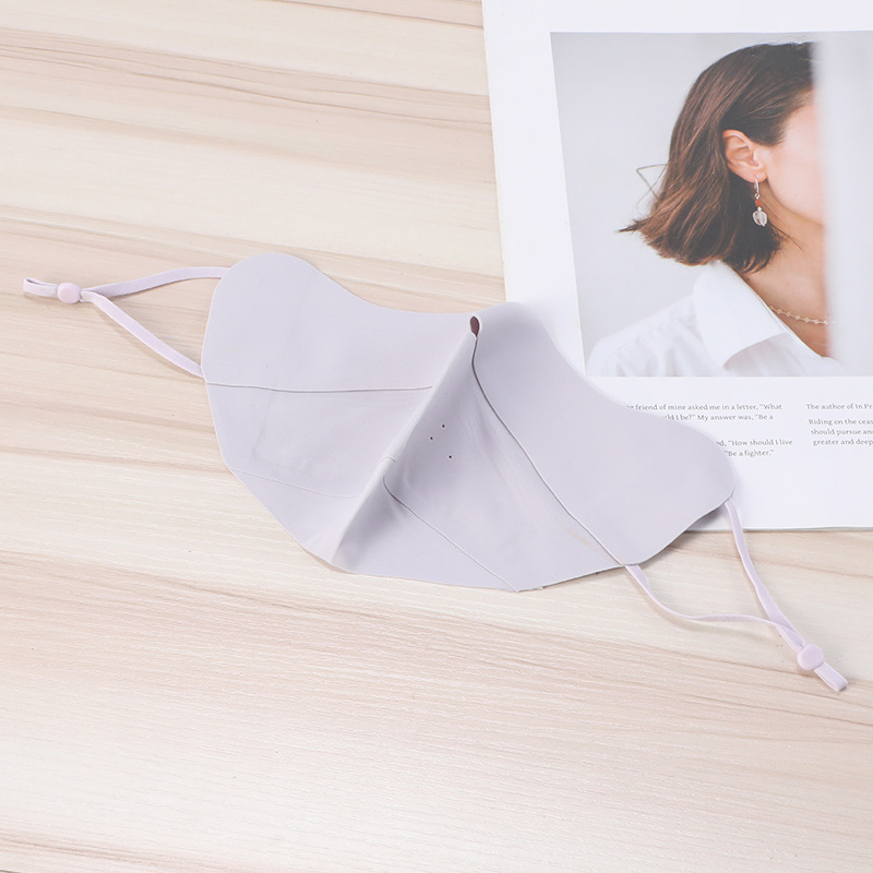 多色无痕防晒口罩夏季透气薄版立体面罩修容显脸小冰丝女防晒面罩详情5