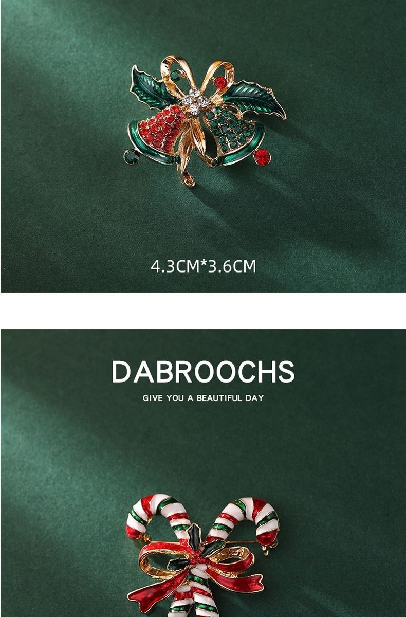 圣诞节胸针饰品树麋鹿胸花新年礼物卡通别针可爱日韩学生毛衣装饰详情11