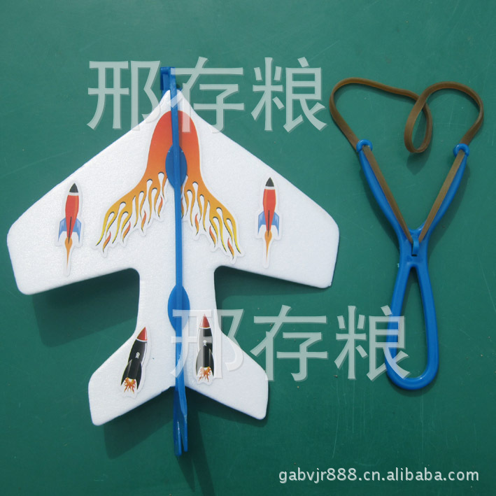 Catapult aircraft model, flash elastic spinning aircraft technology small production, luminous elastic aircraft toy pic 10