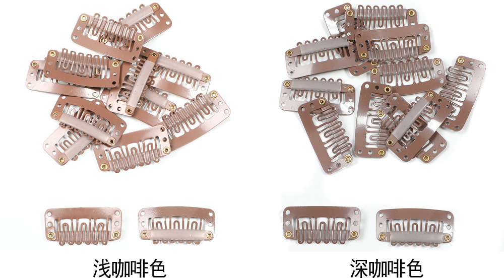 Wig tool accessories: 30 pieces, wig clips, U-shaped 3.2cm clips, BB clips, beret fixing clips pic 5