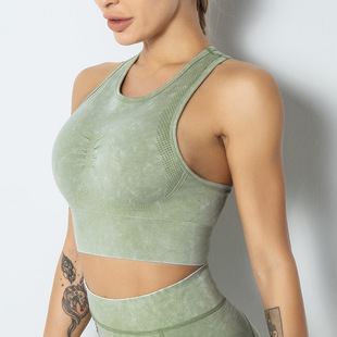 现货！欧美爆款镂空高弹长袖健身服水洗紧身外穿运动上衣瑜伽服女详情4