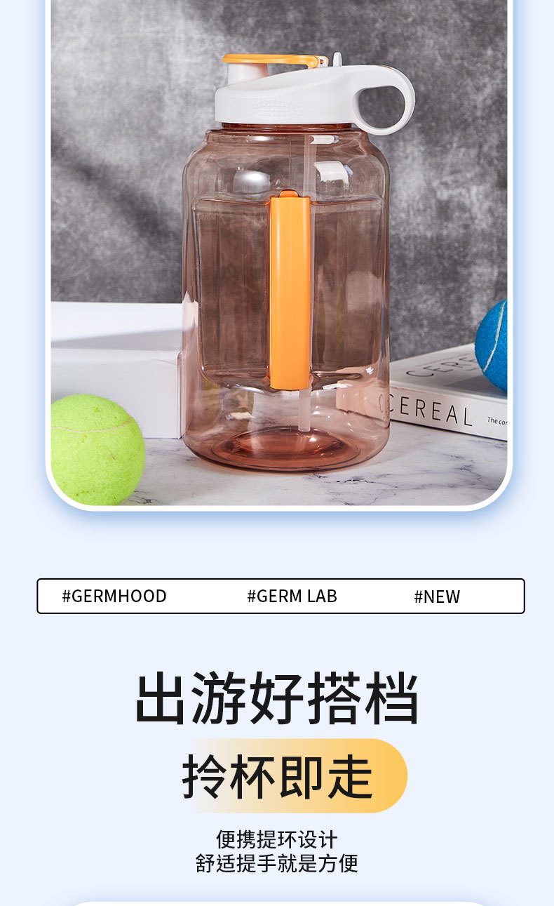 工厂直销 大容量双饮吨吨桶户外运动水壶超能装运动水杯新款高颜详情5