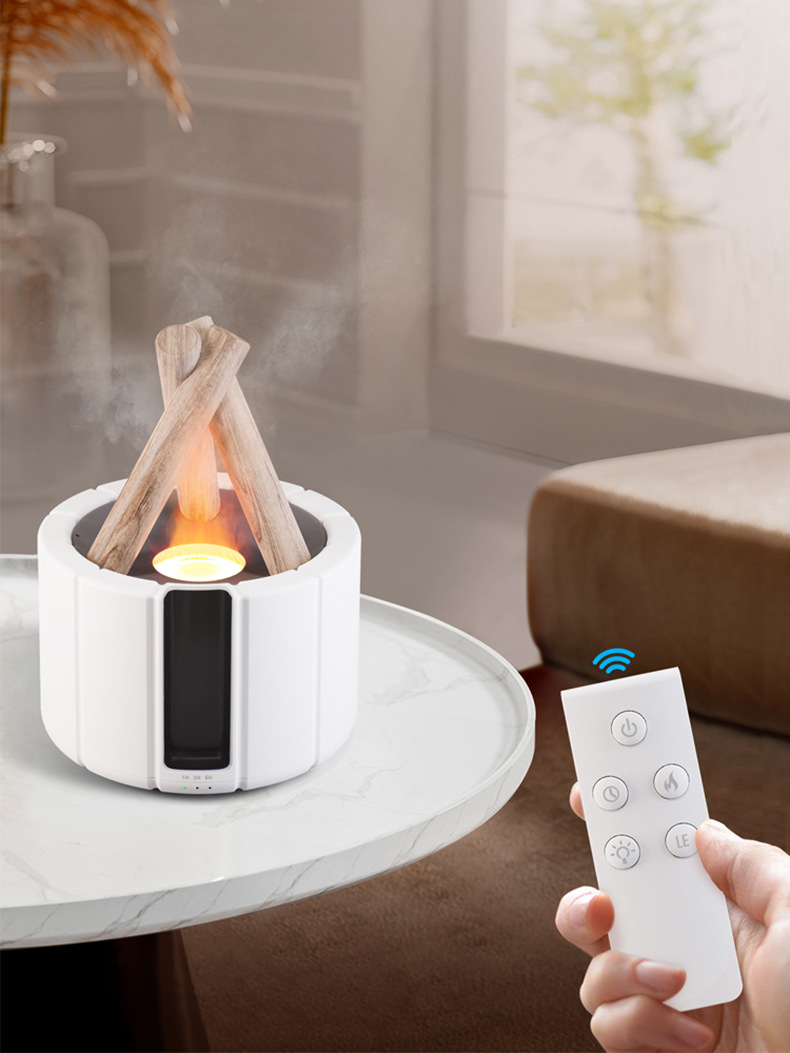 Cross-border 2024 New creative simulation flame aroma diffuser, aroma diffuser for home, office and desktop flame humidifier pic 21