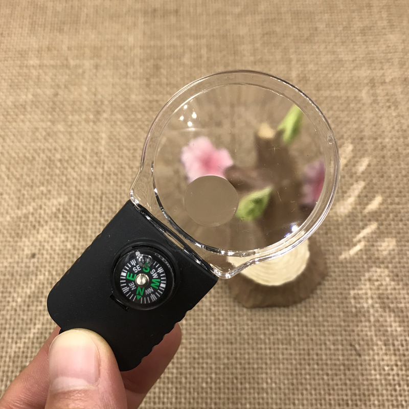 Yiwu Jinghui LED Portable new multi-functional ok168 mini Compass Magnifying glass with light pic 3