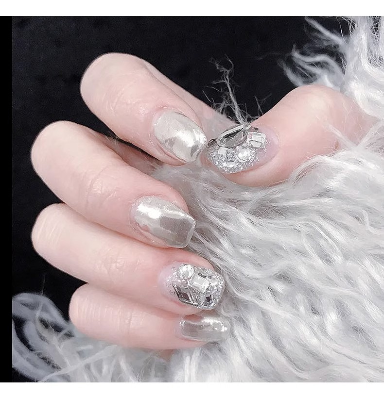 Nail art irregular-shaped diamonds, flat-bottomed non-dropping small diamond jewelry, mixed small flat-bottomed diamonds, a whole batch of dazzling nail art jewelry fragments pic 14