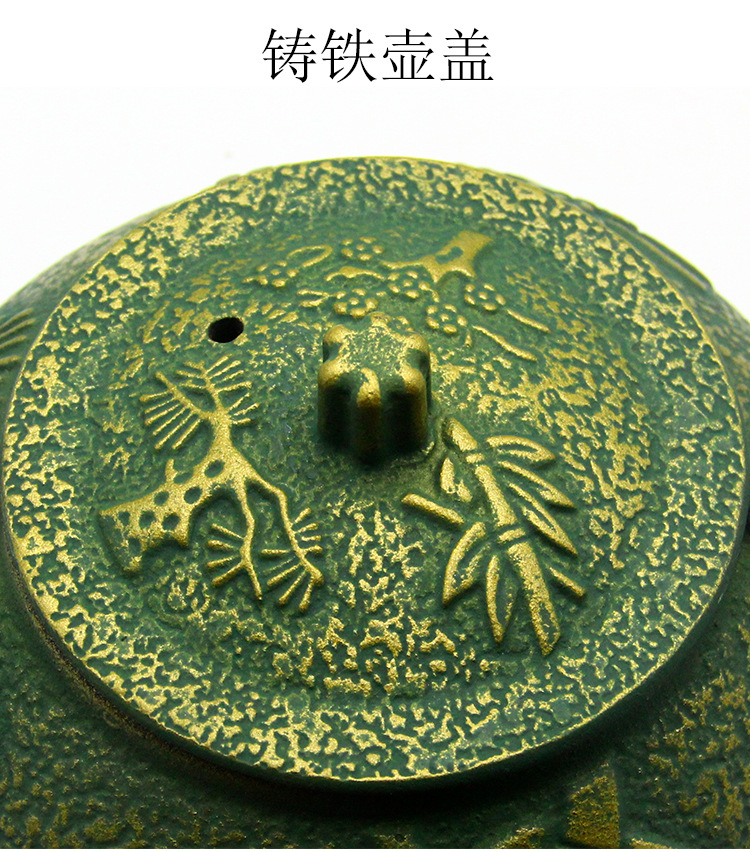 欧美款铸铁壶烧水茶壶煮茶壶彩色家用户外泡茶壶搪瓷涂层功夫茶具详情9