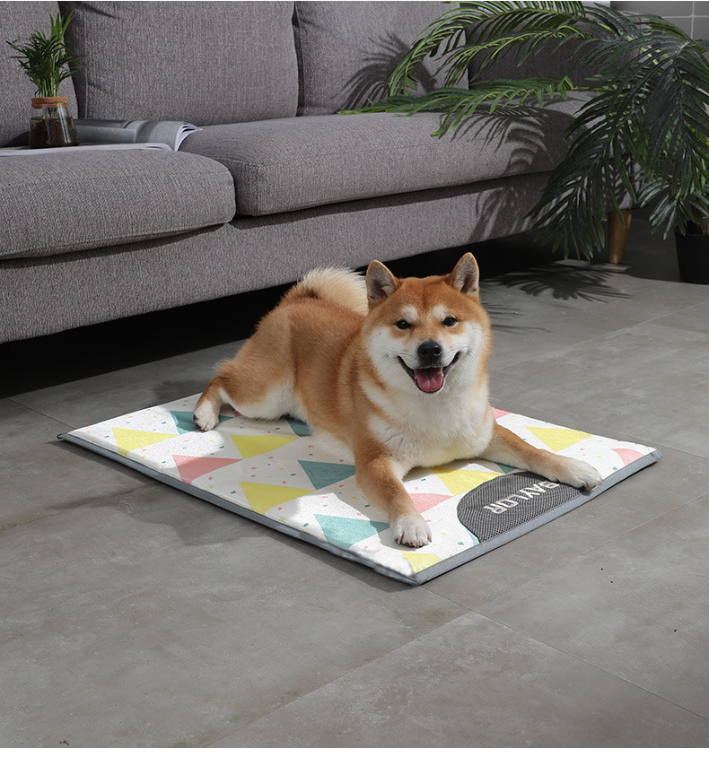 Dog bed, pet ice silk bed mat, cat bed, pet bed, breathable pet mat, suitable for all seasons, pet bed, pet supplies pic 9
