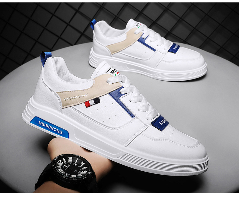 开学季小白鞋男生时尚滑板鞋透气休闲男鞋春季新款百搭运动潮男鞋详情17