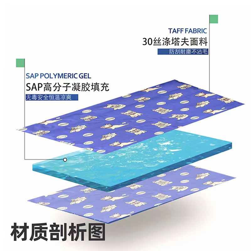 Factory direct supply of pet summer cooling gel ice pads and ice beds pic 1
