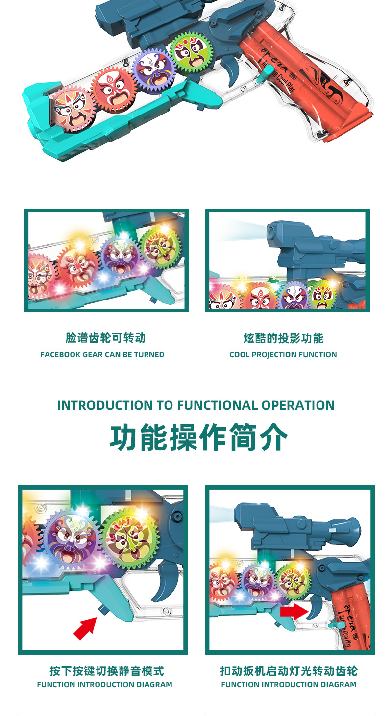 东发DF-49218A声光语音枪冲锋突击枪变脸玩具儿童电动玩具枪详情3