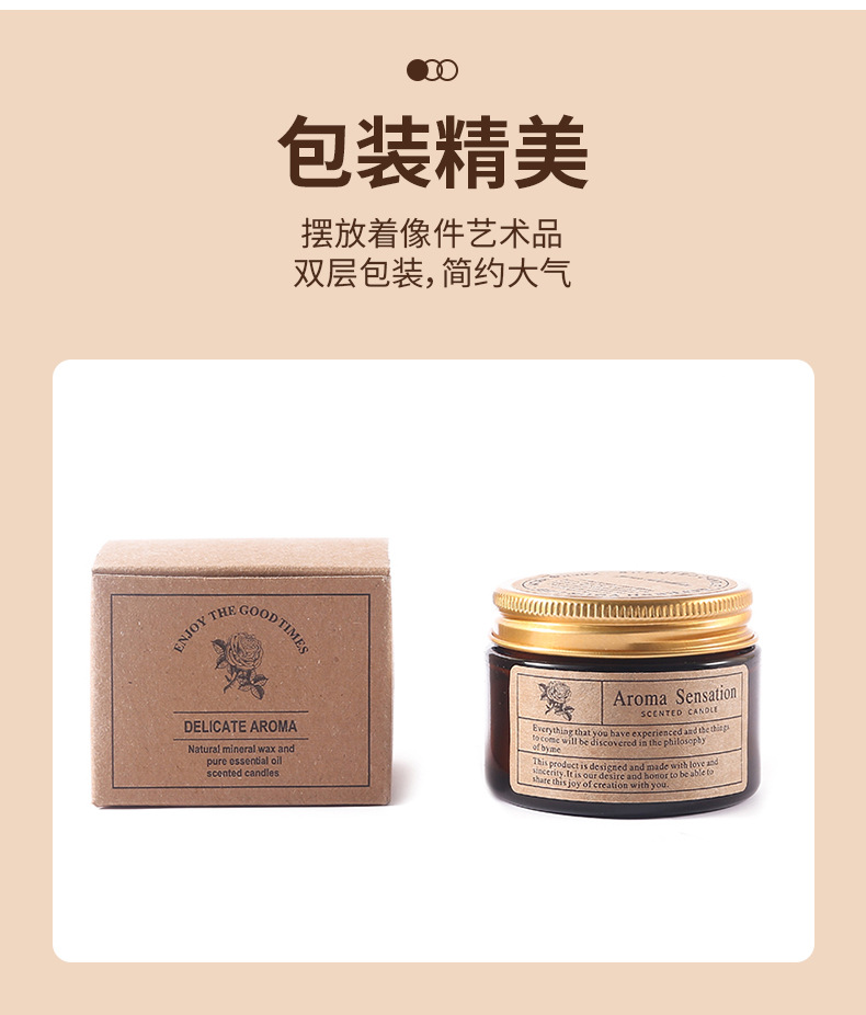 跨境外贸大豆蜡香薰蜡烛圣诞伴手礼 diy罐装香氛蜡烛批发周末好市详情17