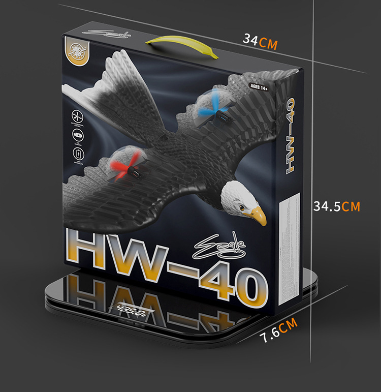 The new eagle-shaped remote-controlled aircraft, a three-in-one remote-controlled glider for land, sea and air, is a children's toy and a model of the bald eagle pic 20