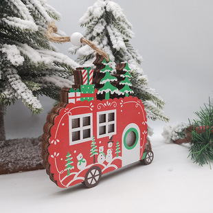 闪电定制微缩diy手工木制摆件挂饰复活圣诞节家居摆台木质工艺品详情5