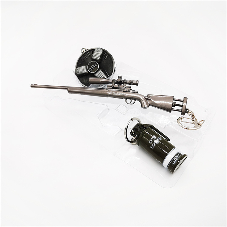 17CM锌合金电镀组合枪挂饰 可定制金属工艺摆件款式多样厂家直发详情9